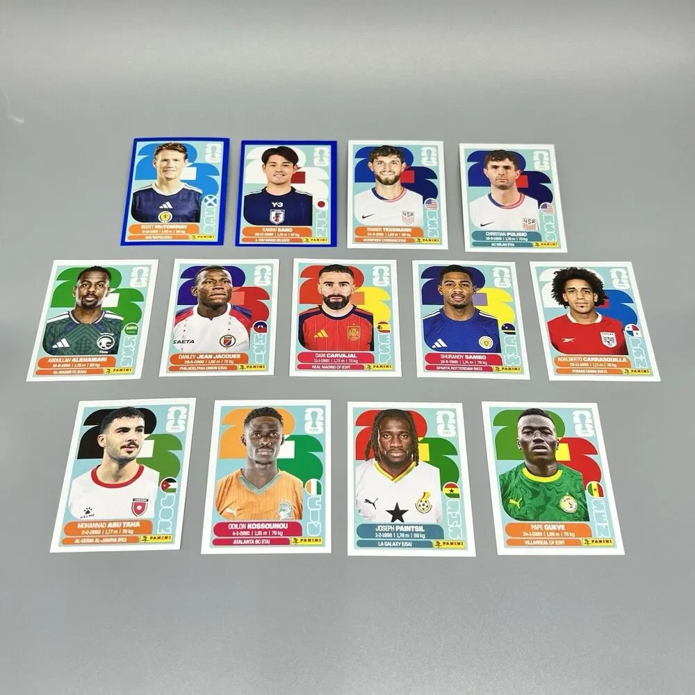 2026 Panini FIFA Club World Cup Sticker Lot 13 Pulisic Carvajal Blue Parallel